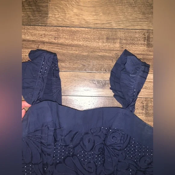 LILLY PULITZER Navy eyelet
Scallop Lace Sarafina Dress 268$ preppy fall formal - Picture 4 of 9